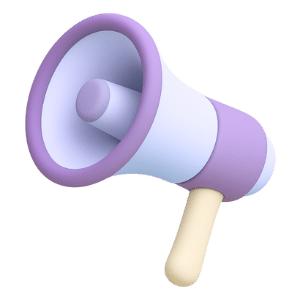 icone megaphone 3D